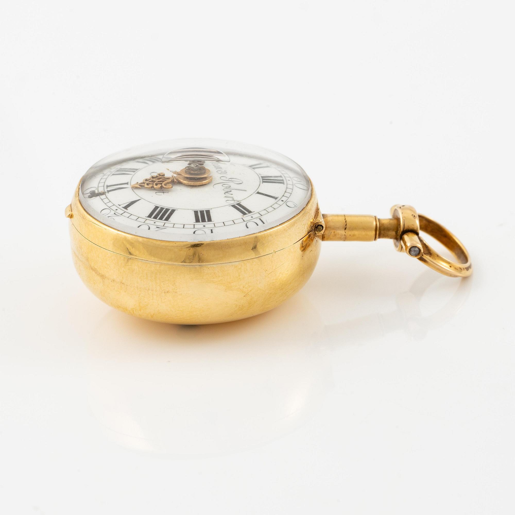 An 18k twin-case pocket watch by Jean-Robert Soret (master in Geneva, fl. ca. 1760-1791).