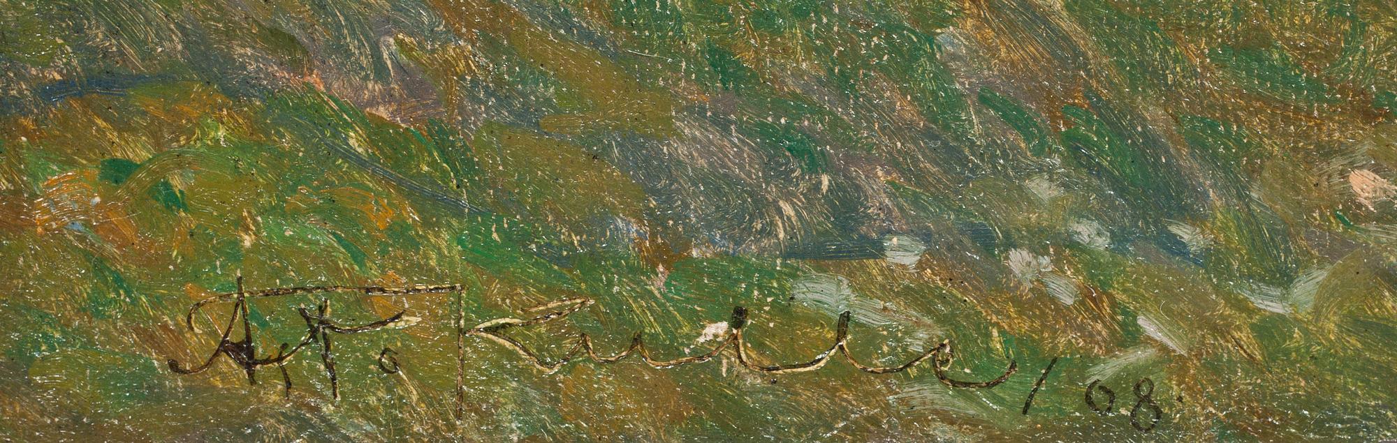 AXEL THEODOR KULLE, olja på duk, sign o dat- 08.