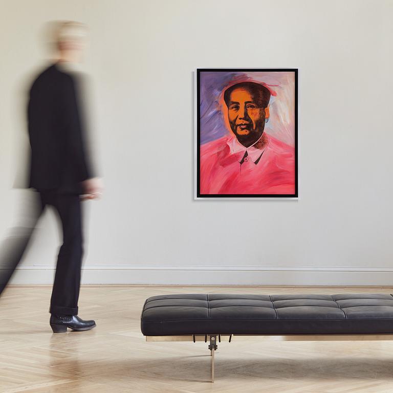 Jonathan Monk, "Andy Warhol's Chairman Mao Hand Made in The Peoples Republic of China".