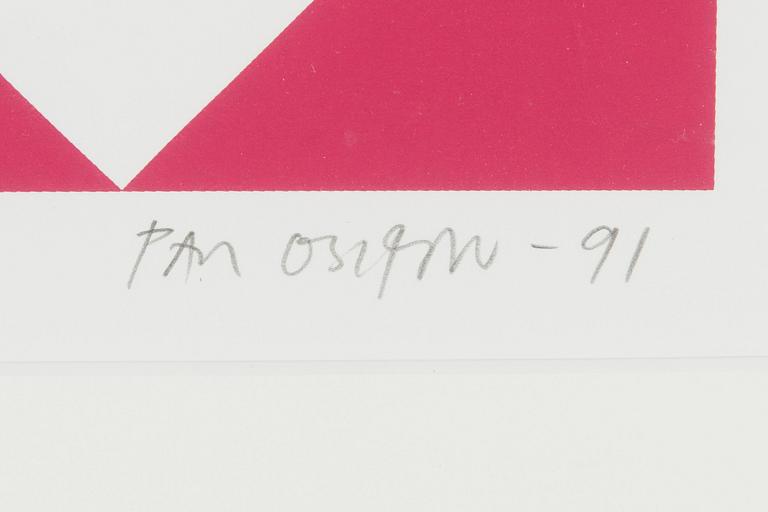 Paul Osipow, serigrafia, signeerattu ja päivätty -91, numeroitu 14/100.
