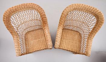 FÅTÖLJER, 1 par, 1900-talets första hälft.