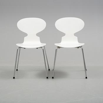 STOLAR, ett par, "Sjuan", Arne Jacobsen, Fritz Hansen, 1998.