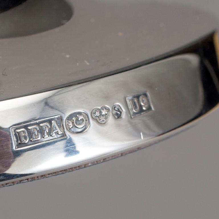 LJUSSTAKAR, 1 par, silver, BEFA, Göteborg, 1970.