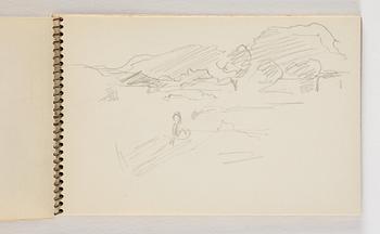 Lotte Laserstein, 10 små skissblock med teckningar.