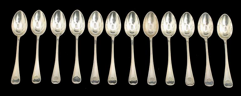 PARTI SILVER, 13 delar, 1900-tal, ca 360 gr.