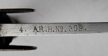 SABEL, m/1831, manskapsvapen för Artilleriet.