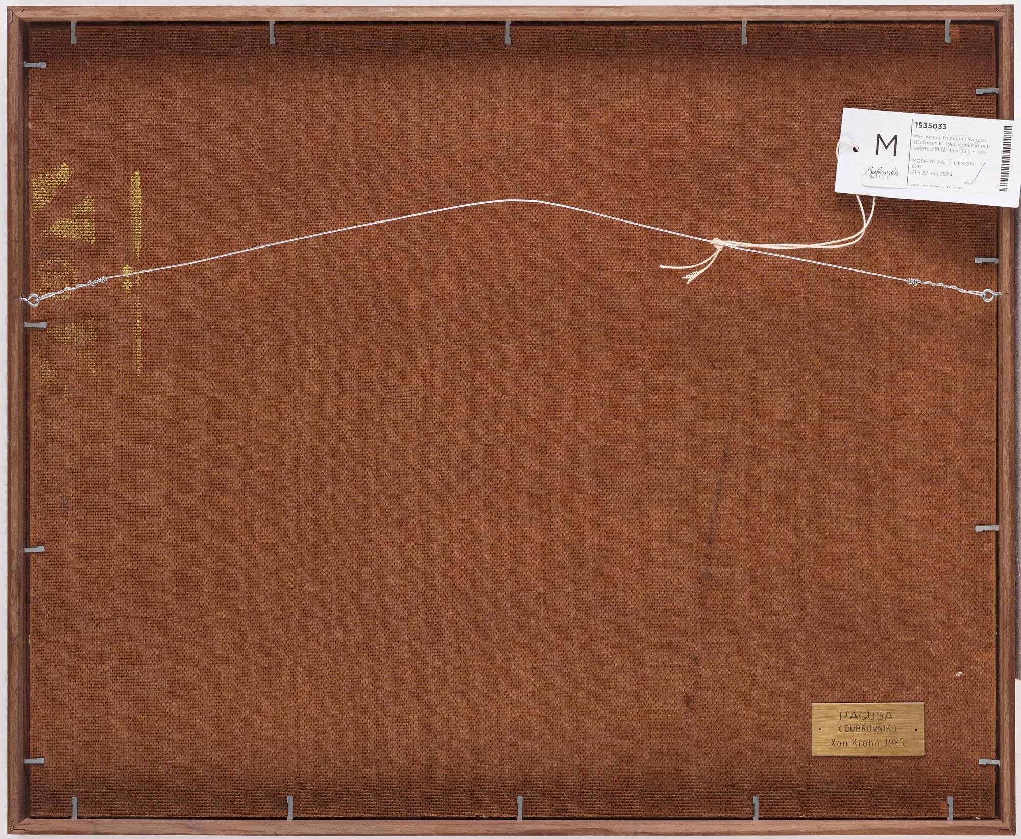 Xan Krohn, The Harbor in Ragusa (Dubrovnik).