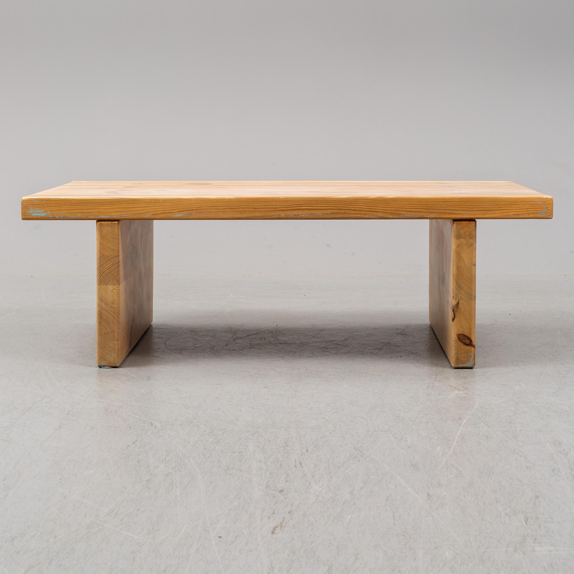 A 1960s-70s pine sofa table.