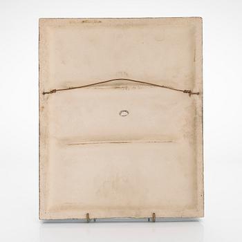 Lisa Larson, väggplakett, "Venedig", stengods, Gustavsberg.