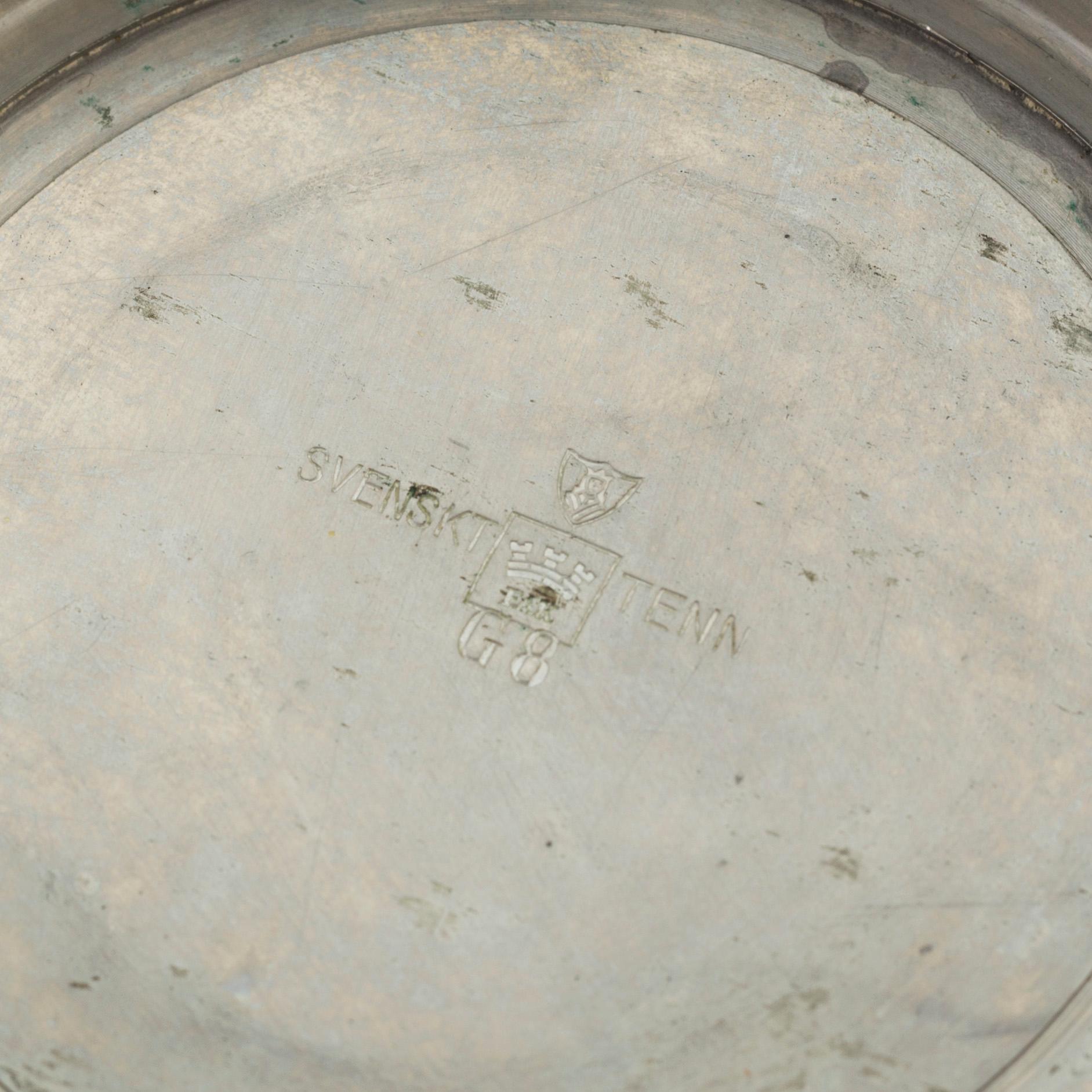 ROLF ENGSTRÖMER, a pewter vase.