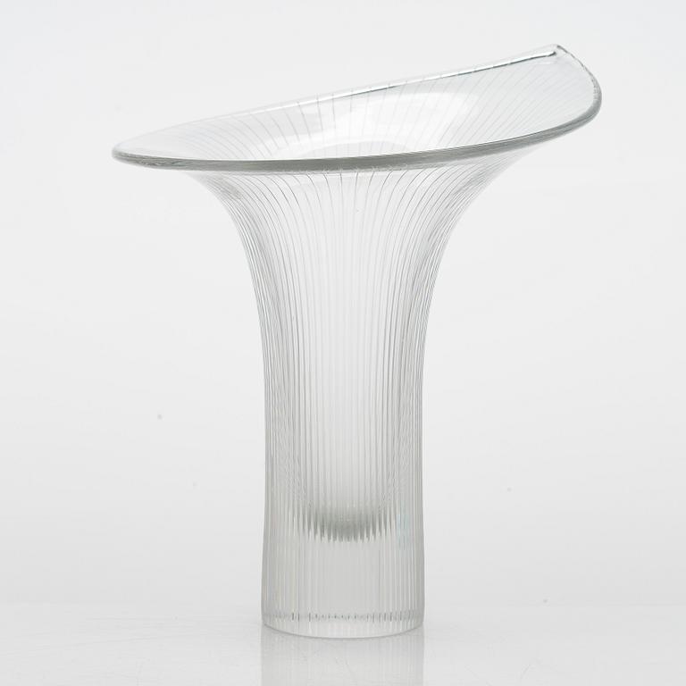 Tapio Wirkkala, maljakko, "Kantarelli", signeerattu Tapio Wirkkala Iittala -55.
