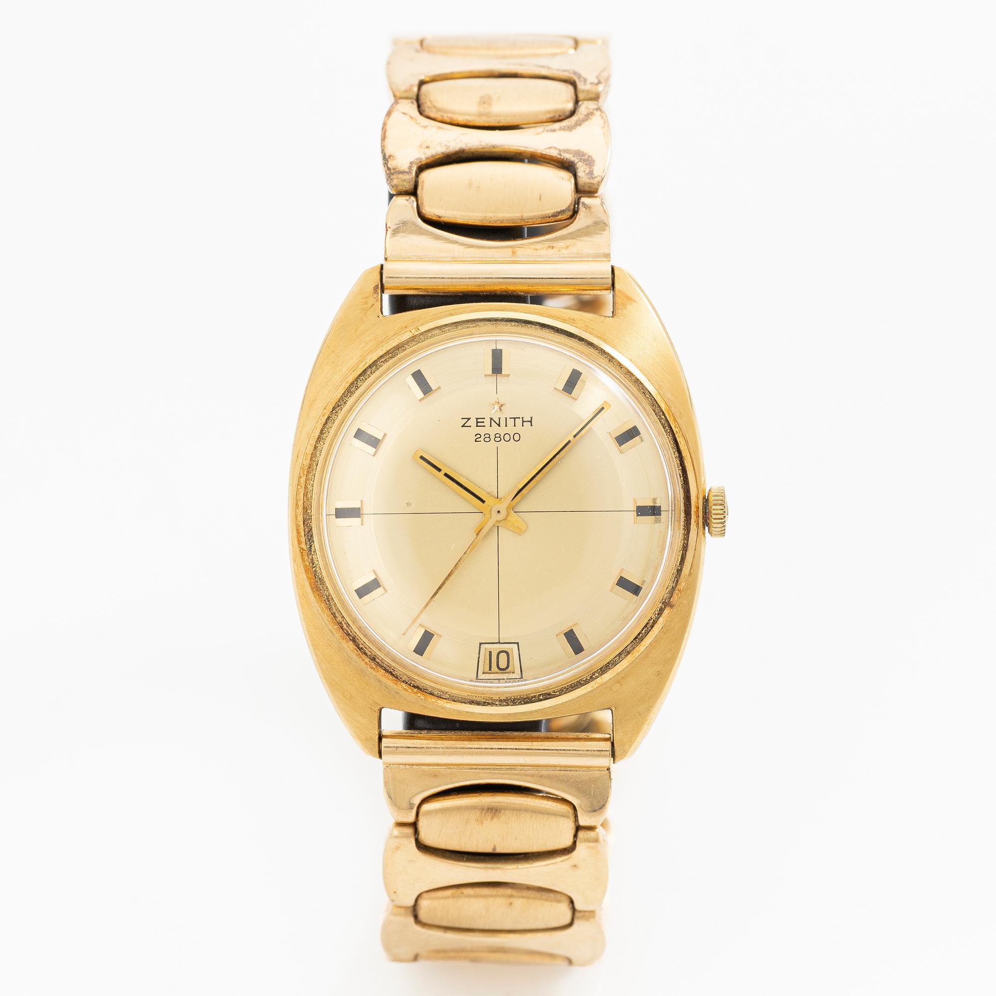 Zenith, 28,800, wristwatch, 33.5 mm.