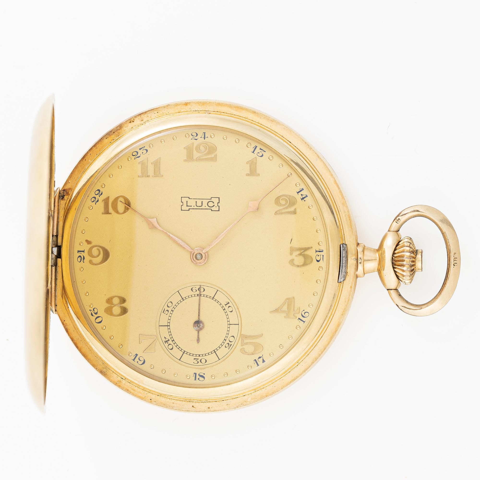 L.U.C, “Chopard”, pocket watch, hunter case, 52 mm.