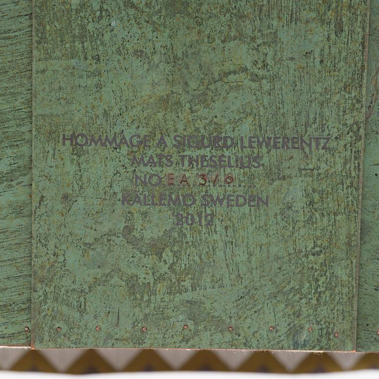 Mats Theselius, an "Hommage à Sigurd Lewerentz" armchair, ed. EA 3/6, Källemo, Värnamo, post 2012.