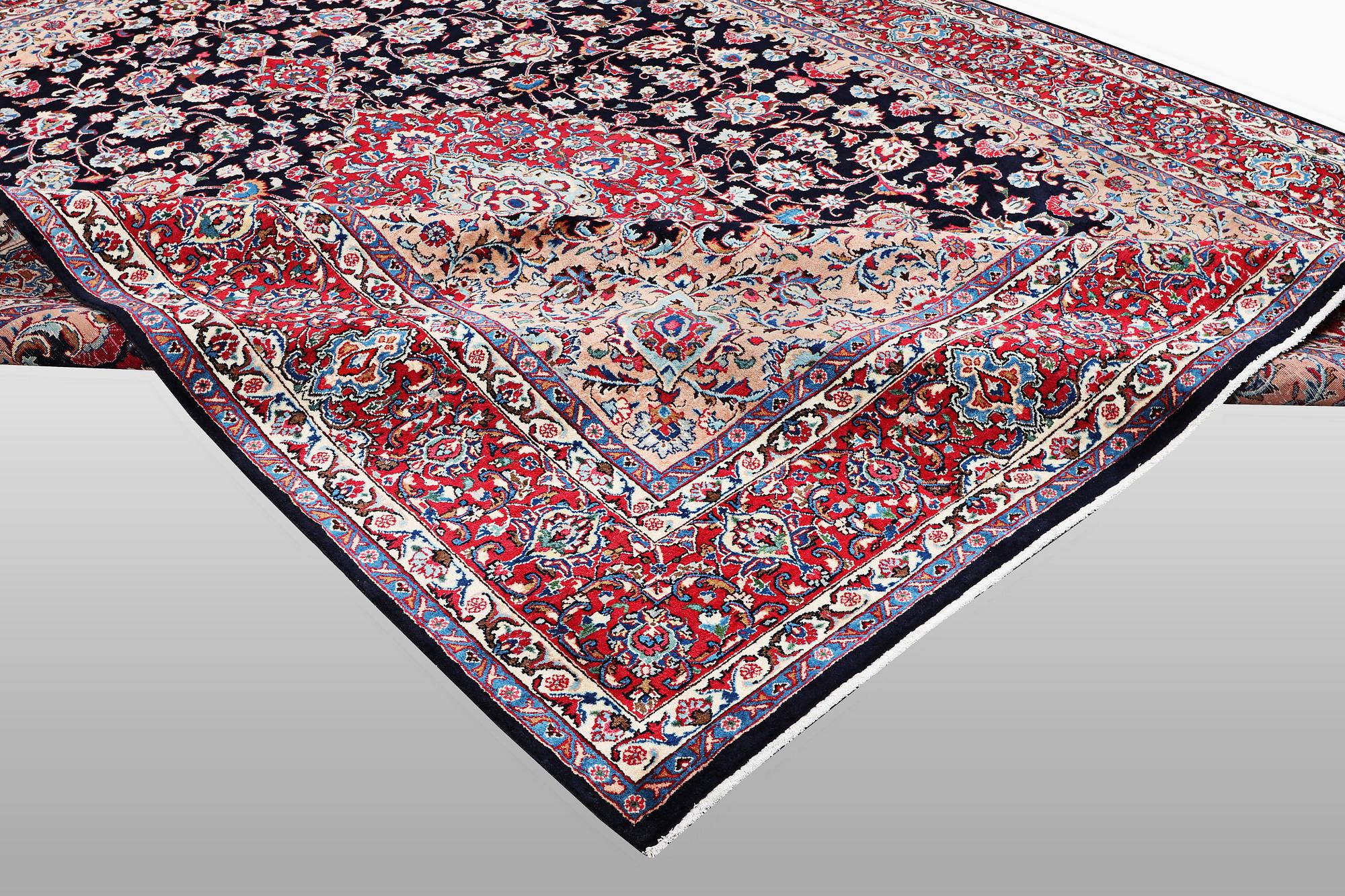 A carpet, Kashmar, ca 395 x 308 cm.
