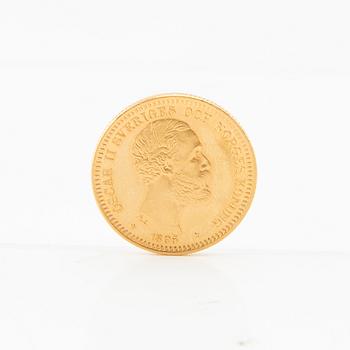 Gold coin 20 Kroner Norway 1895 Oscar II.