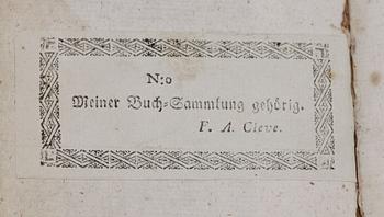 PARTI BÖCKER, 7 st, skönlitteratur och lyrik, bla "The Kisses" av Johannes Secundus, tredje upplagan, London 1778.