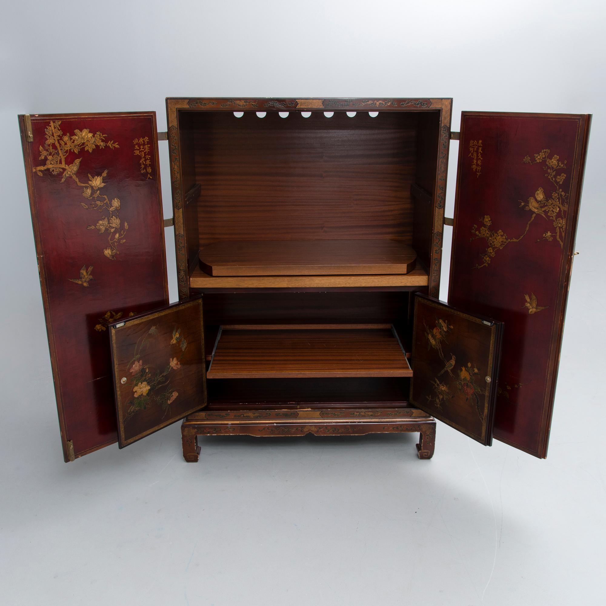A late 20th century Chinese cabinet / TV cabinet.
