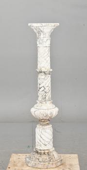 PIEDESTAL, alabaster, 1900-tal.