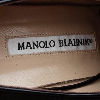 SKOR, ett par skoletter, Manolo Blahnik.