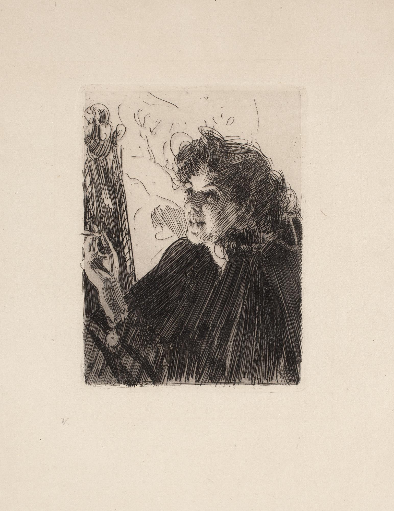Anders Zorn, "Cigarettrökerska II".