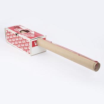 Charlie Woolley, executed in 2007. Cardboard, elastic bands, screws.
