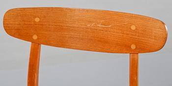 MATBORD, samt STOLAR, 4 st, 1950/60-tal.