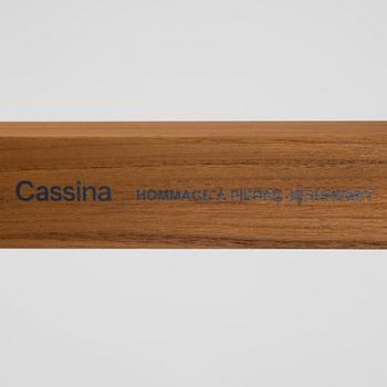 Pierre Jeanneret, a teak and rattan '058 Kangaroo' easy chair, Cassina, Italy.