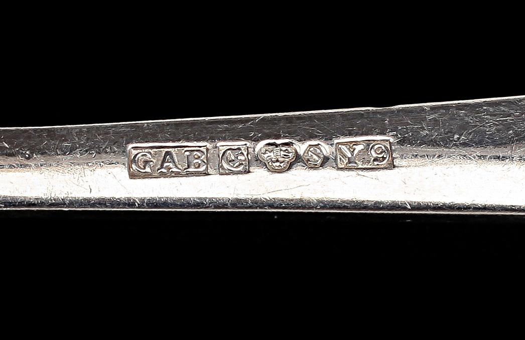 BESTICKSERVISDELAR, 48 st, silver, "Chippendale, GAB, Stockholm, 1900-talets andra hälft. Vikt 1 565 g.