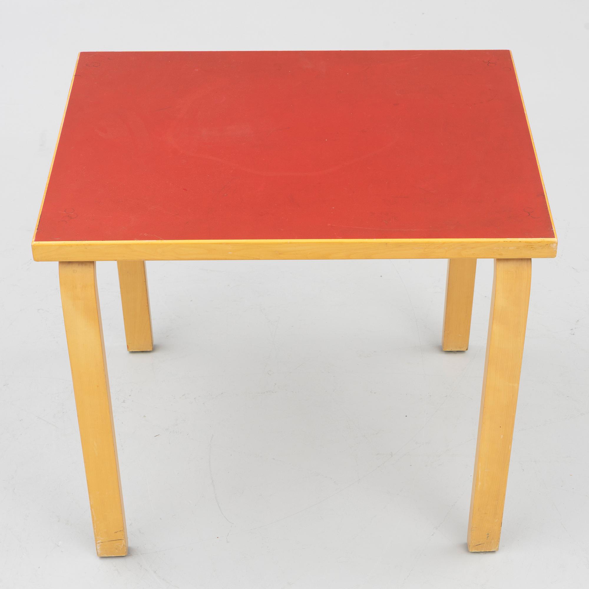 Alvar Aalto, A table, Artek, second half of the 20th century.
