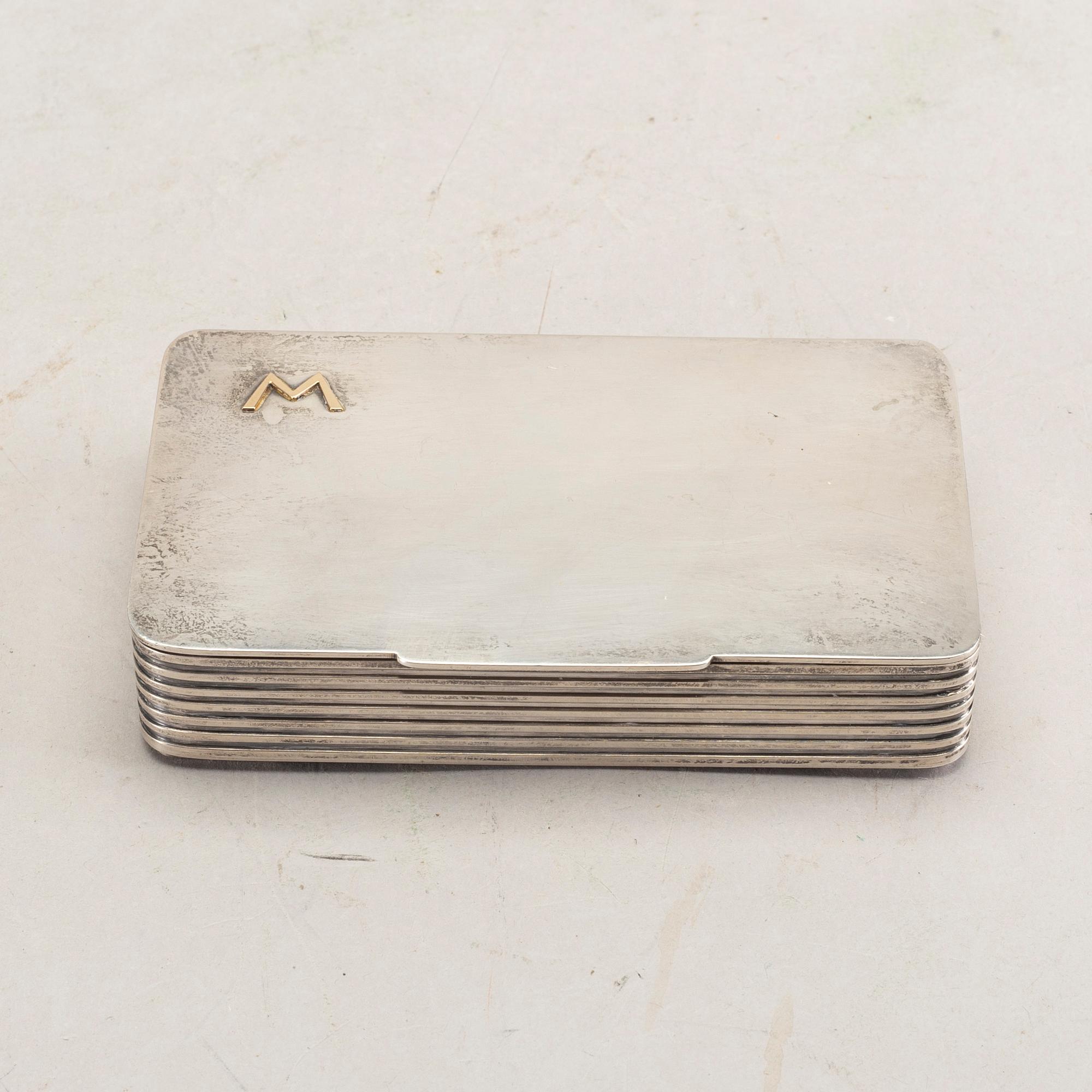 a Danish sterling silver box.