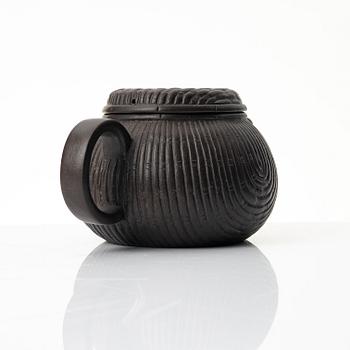 A Chinese yixing 'basket' teapot, 1990s.