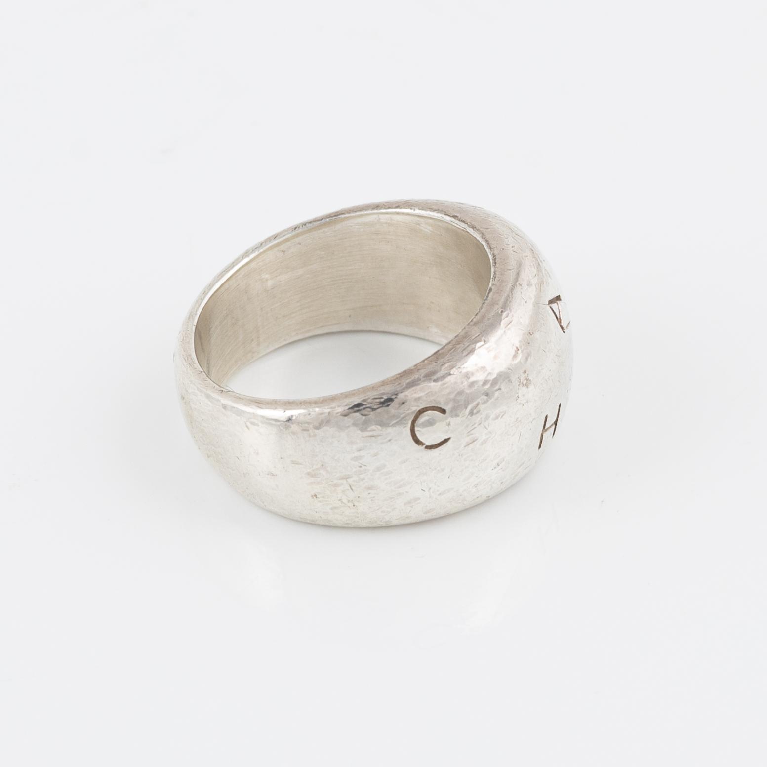 Chanel, ring, sterlingsilver.