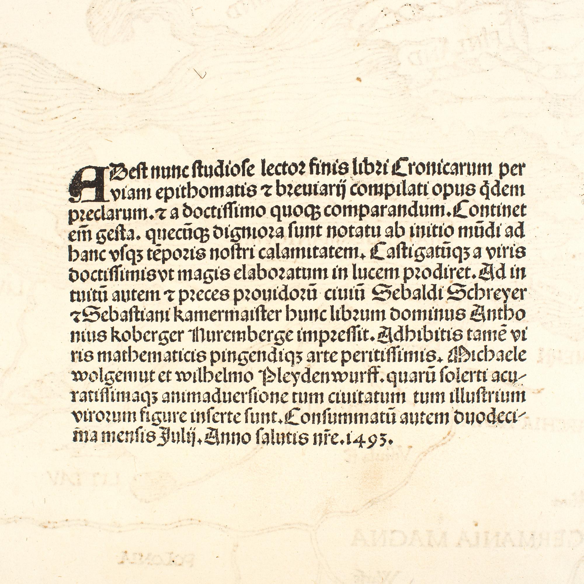 The Nuremberg Chronicle, 1493.