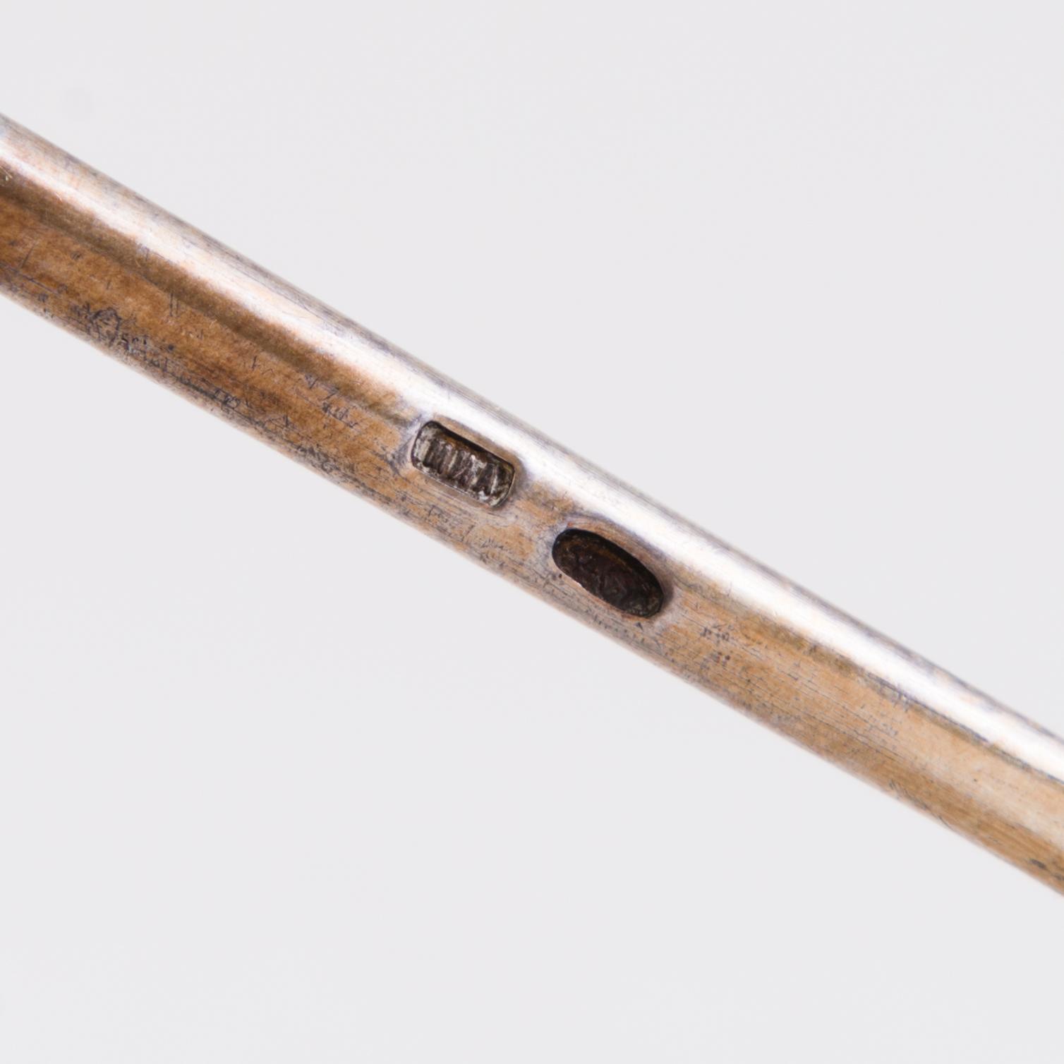 SYLTSKED, silver och emailj, Mihail Alexandrov, Moskva 1900-talets början.