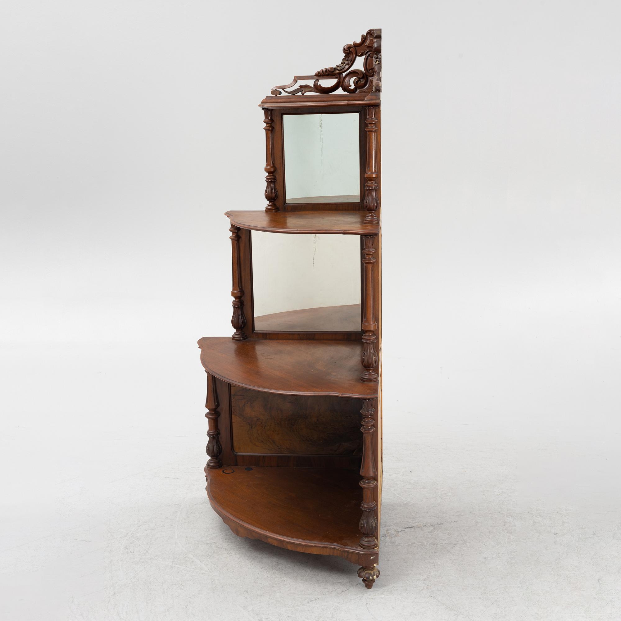 Corner shelf, Neo-Renaissance, second half of the 19th century.