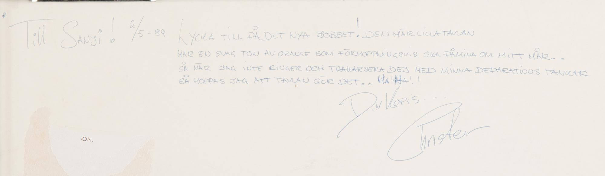 PIERRE OLOFSSON, färglitografi, handkolorerad. Signerad Olofsson och numrerad 38/40.