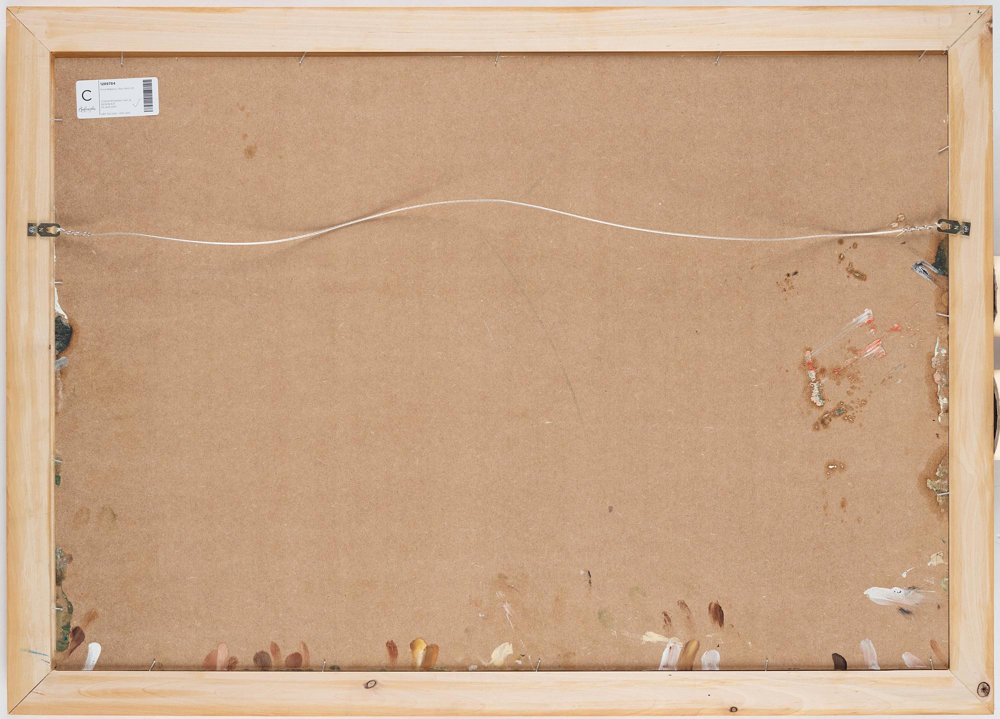 Ernst Billgren, oil on panel with mosaic frame, signed EB and executed in 2013.