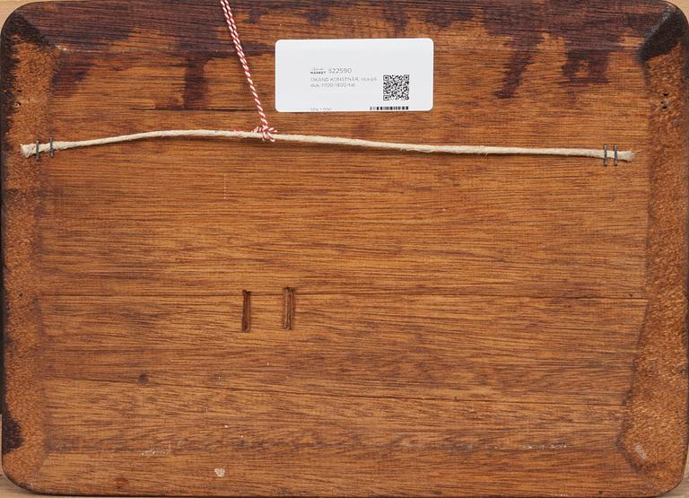 OKÄND KONSTNÄR, olja på duk. 1700/1800-tal.