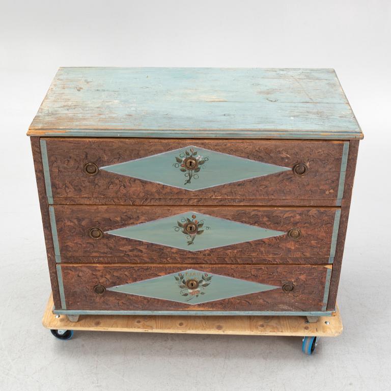 A chest of drawers, 19th Century.