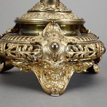 KANDELABRAR ETT PAR, Nyrenässans, 1800-talets slut.