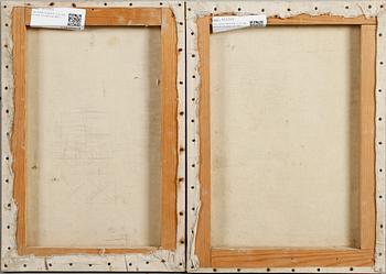 DALAMÅLNINGAR, 5 st, olja på duk, en daterad 1903.