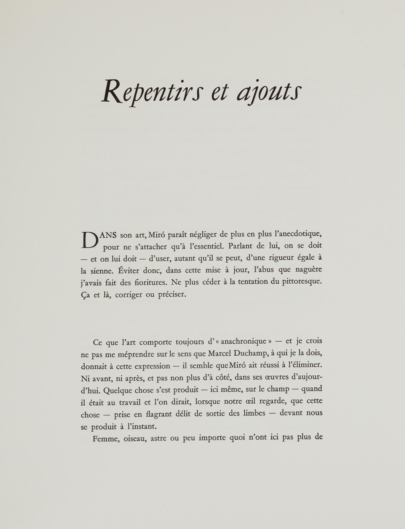 A set of two books  Joan Miró, Lithographe and  Miró Radierungen.