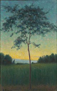 Elias Erdtman, Träd i solnedgång.