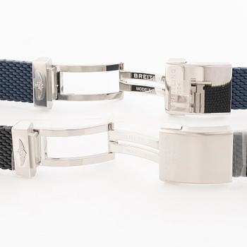Collection of watch straps, 2 pcs, Breitling.