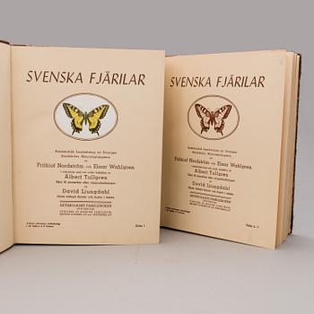 BOOKS "Svenska fjärilar", vol I-III, F. Nordström, E. Wahlgren et al., Nordisk Familjebok, Stockholm.