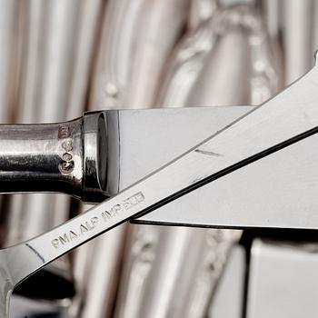 PARTI BESTICKSDELAR, 27 delar, silver, bl a C G Hallbergs AB, Stockholm, 1900-tal. Totalvikt ca 862g.