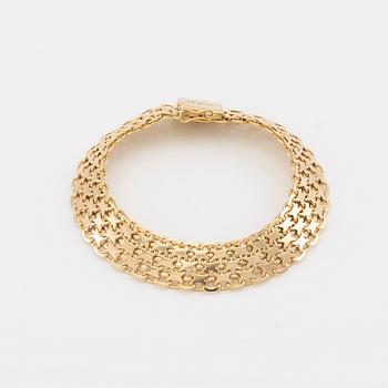 Bracelet 18K gold x-link, Björn Svensson Johanneshov 1957.