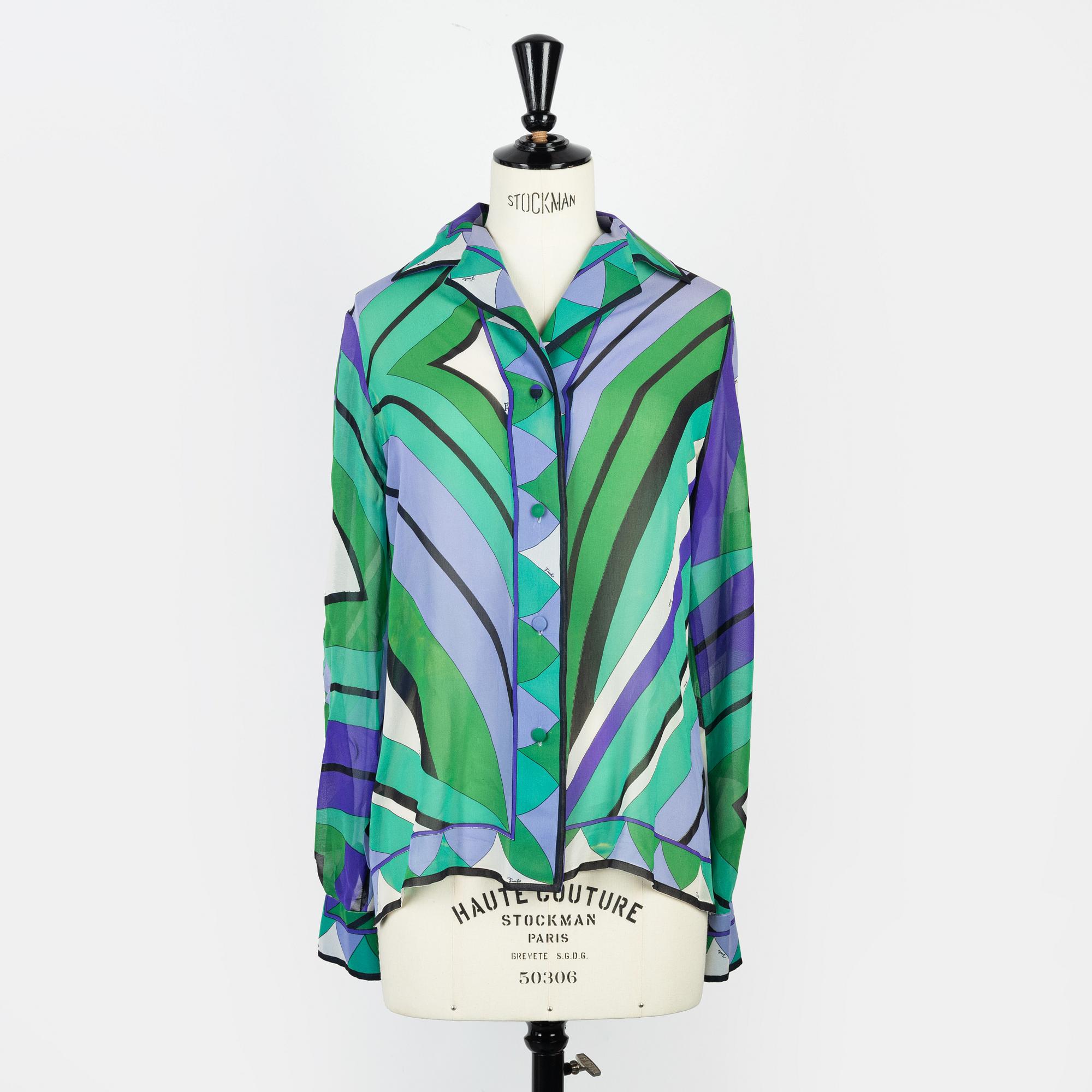 Emilio Pucci, tvådelad ensemble, storlek It 6.