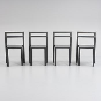 Boris Berlin/Poul Christiansen, a set of six 'Non' chairs, Komplot design, Källemo, 21st century.